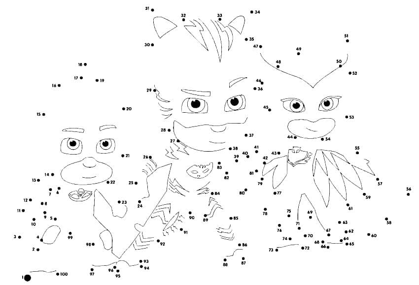 Ausmalbilder PJ Masks — Pyjamahelden zum Drucken