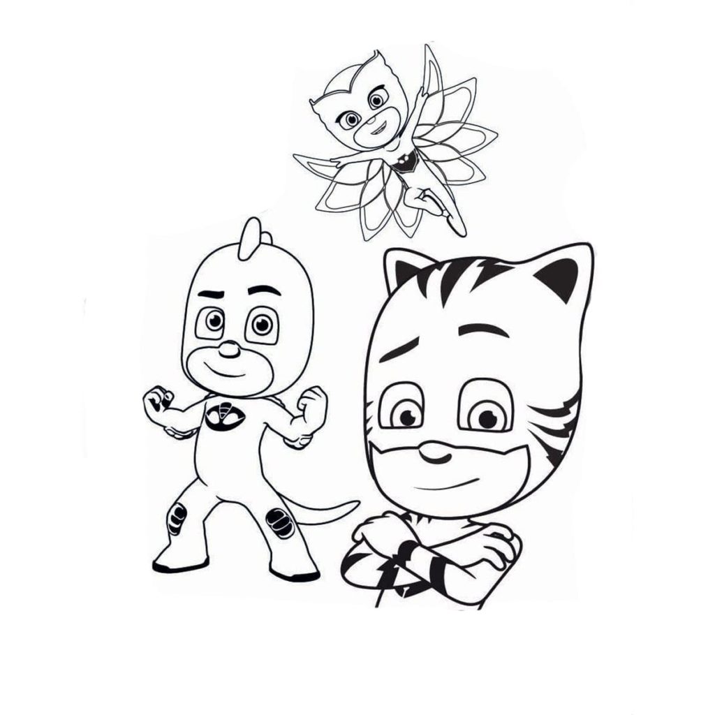 PJ Masks coloring pages. Print for free