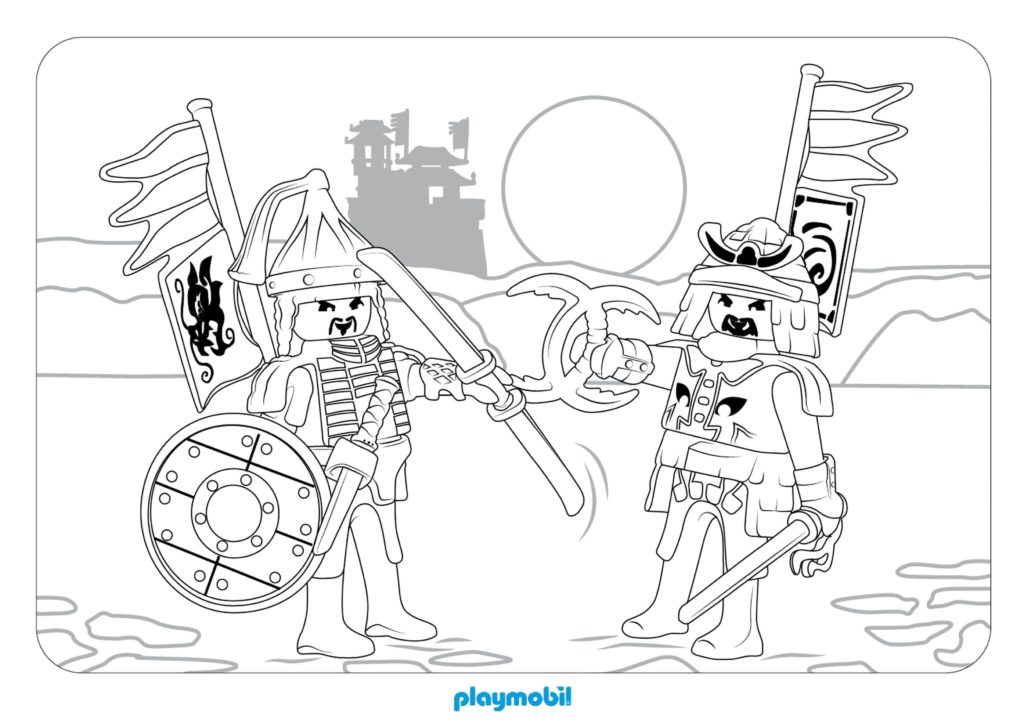Dibujos de Playmobil para colorear. Imprime gratis
