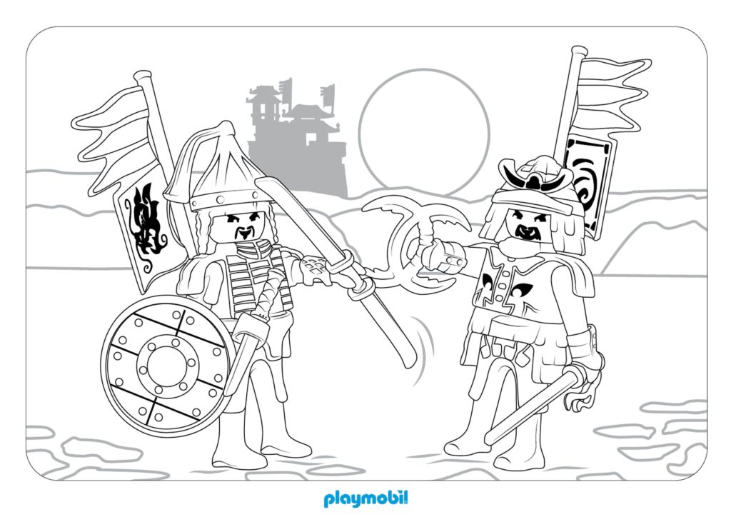 Coloriage Playmobil. 100 Images pour imprimer gratuitement