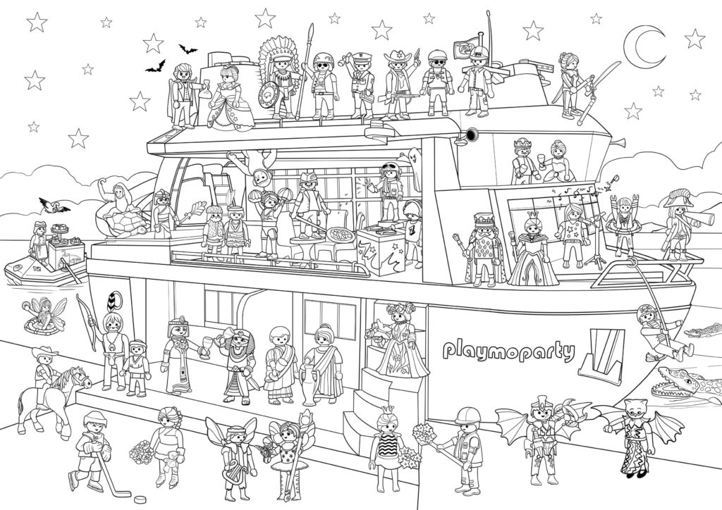 Dibujos de Playmobil para colorear. Imprime gratis