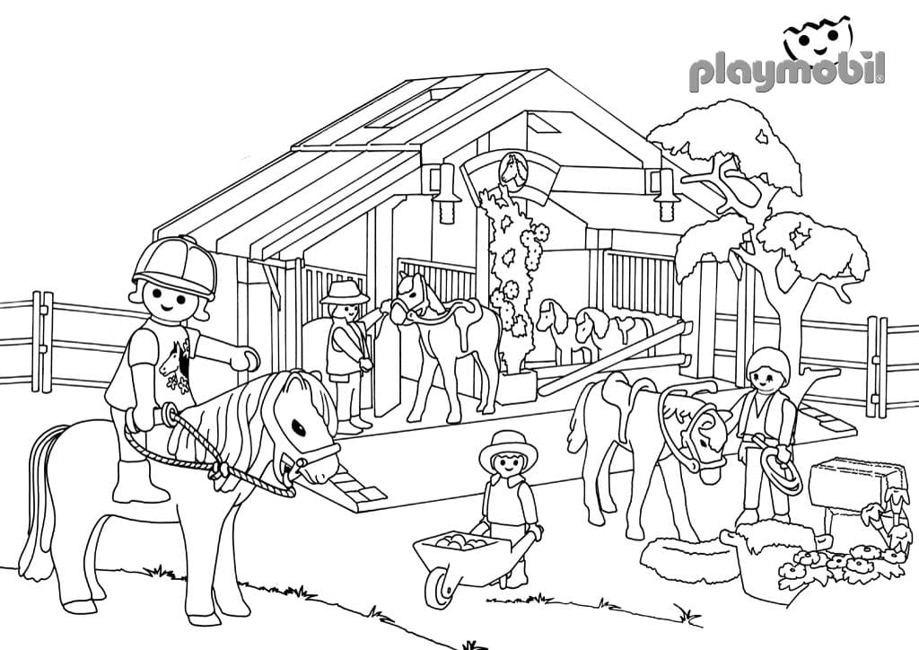 Dibujos de Playmobil para colorear. Imprime gratis
