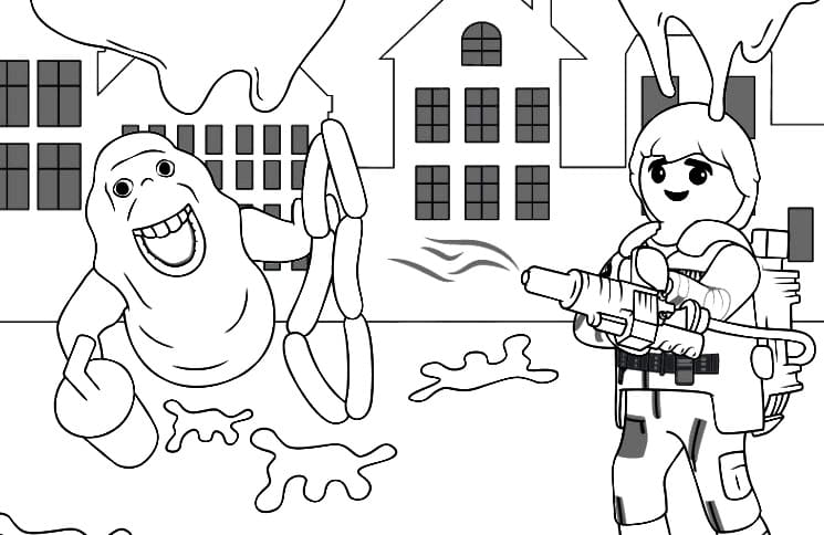 ghostbusters playmobil bilder zum ausmalen  kinder