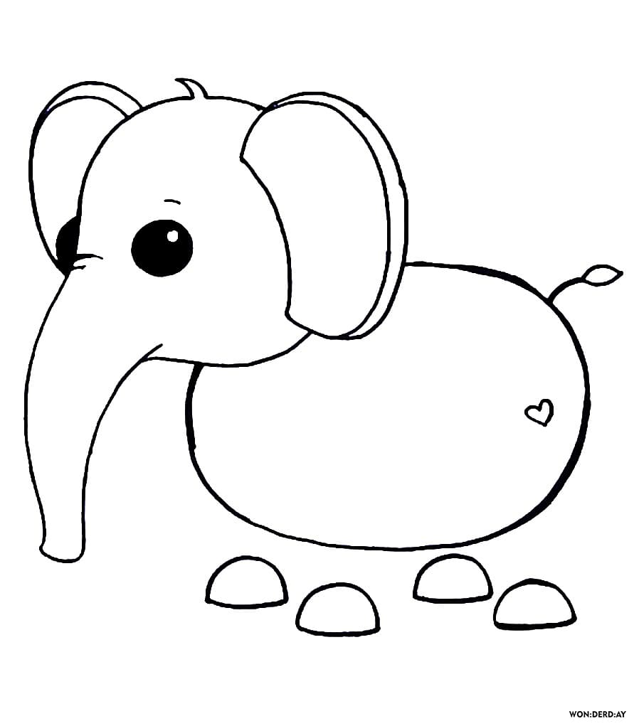 adopt me pets roblox coloring pages