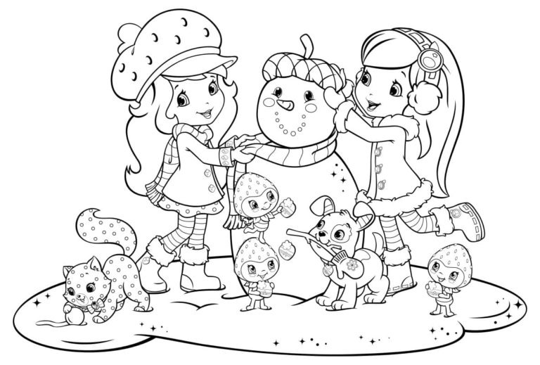 Coloriages Charlotte aux fraises. Imprimez gratuitement