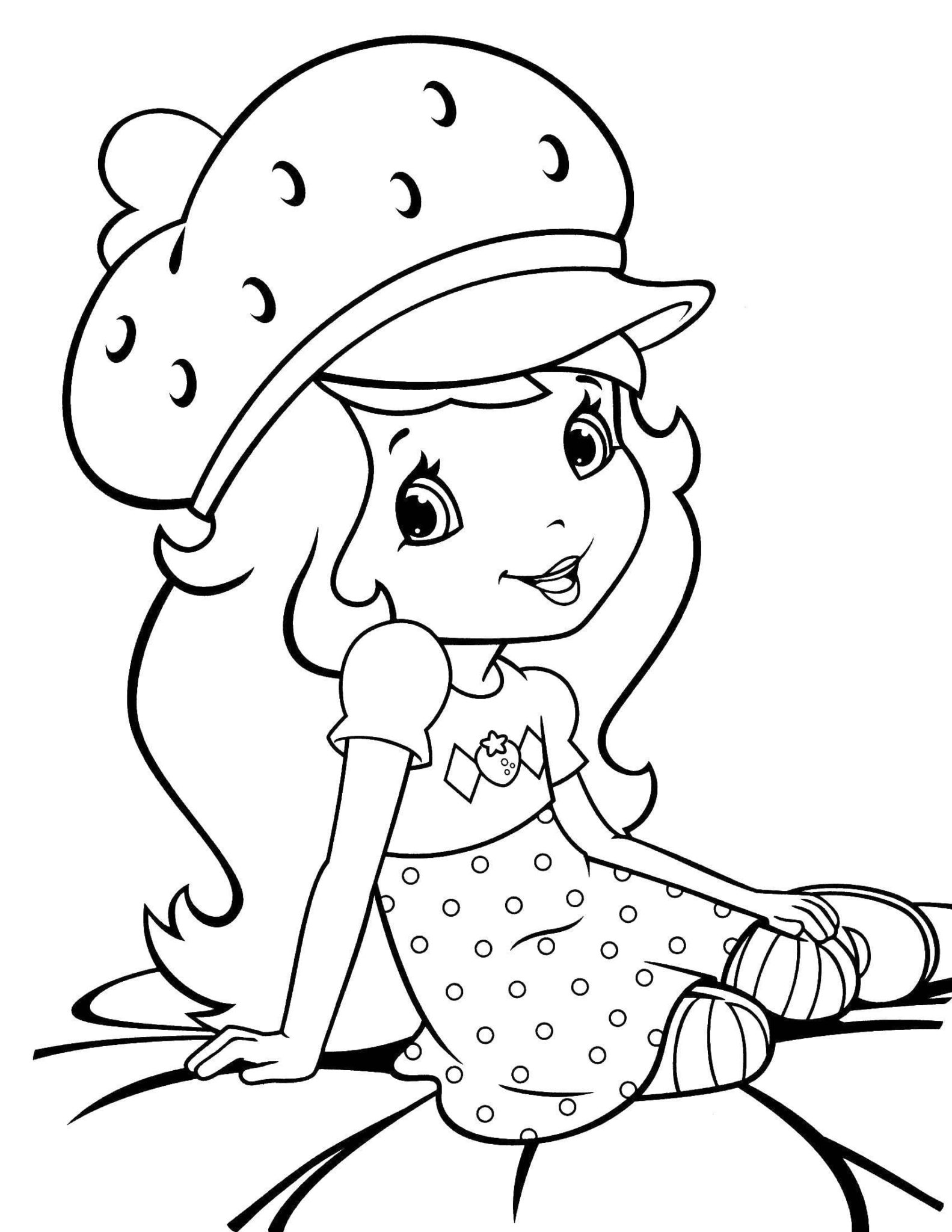 Ausmalbilder Strawberry Shortcake. Kostenlos drucken