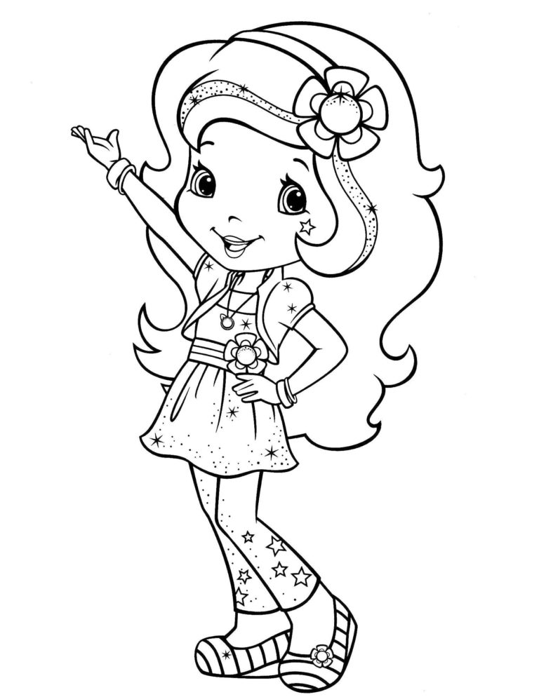 Coloring pages Strawberry Shortcake. Free printable