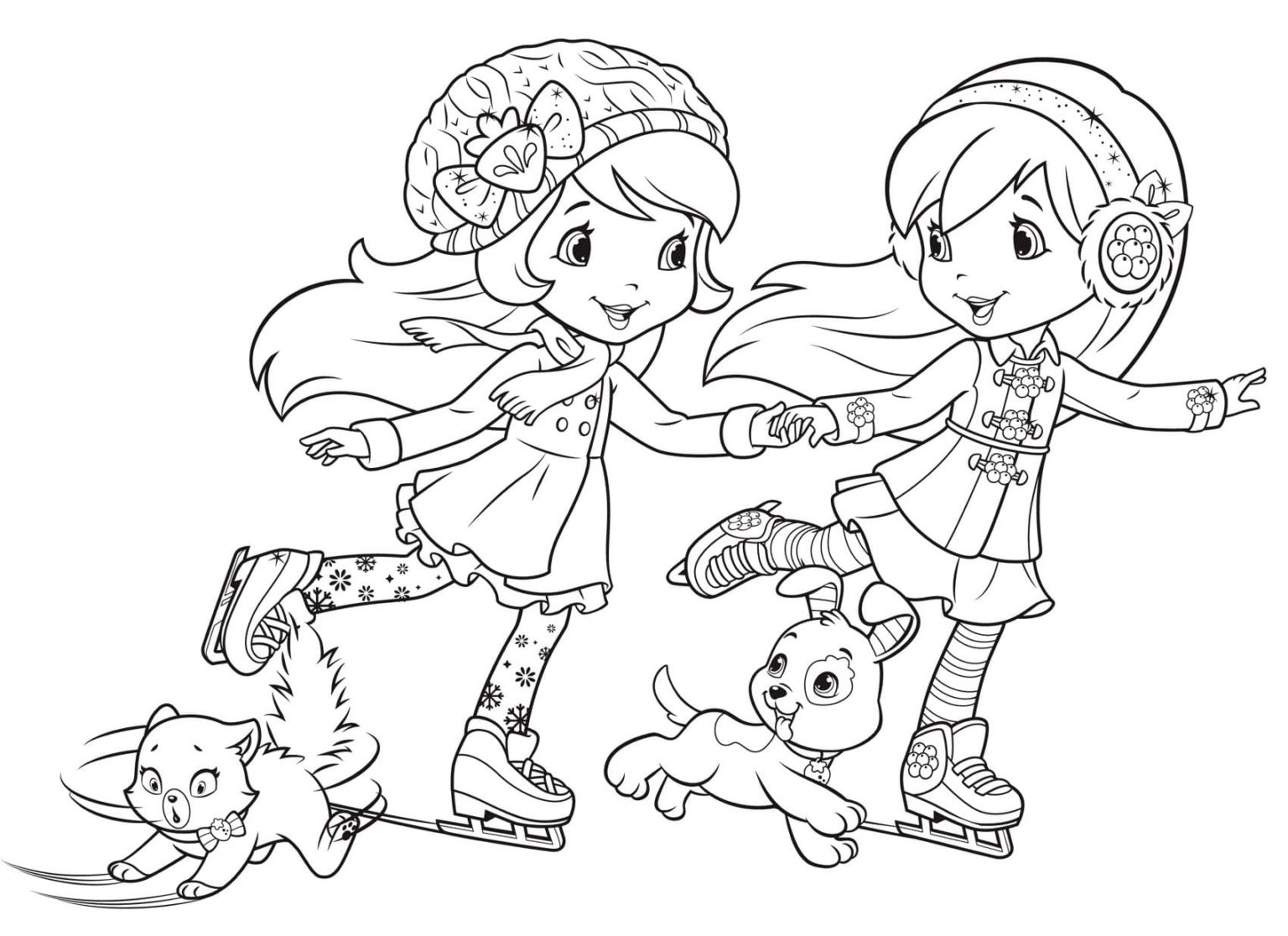 Coloring pages Strawberry Shortcake. Free printable