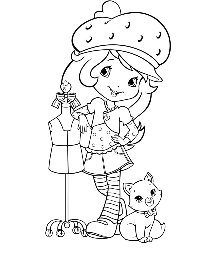 Coloring pages Strawberry Shortcake. Free printable