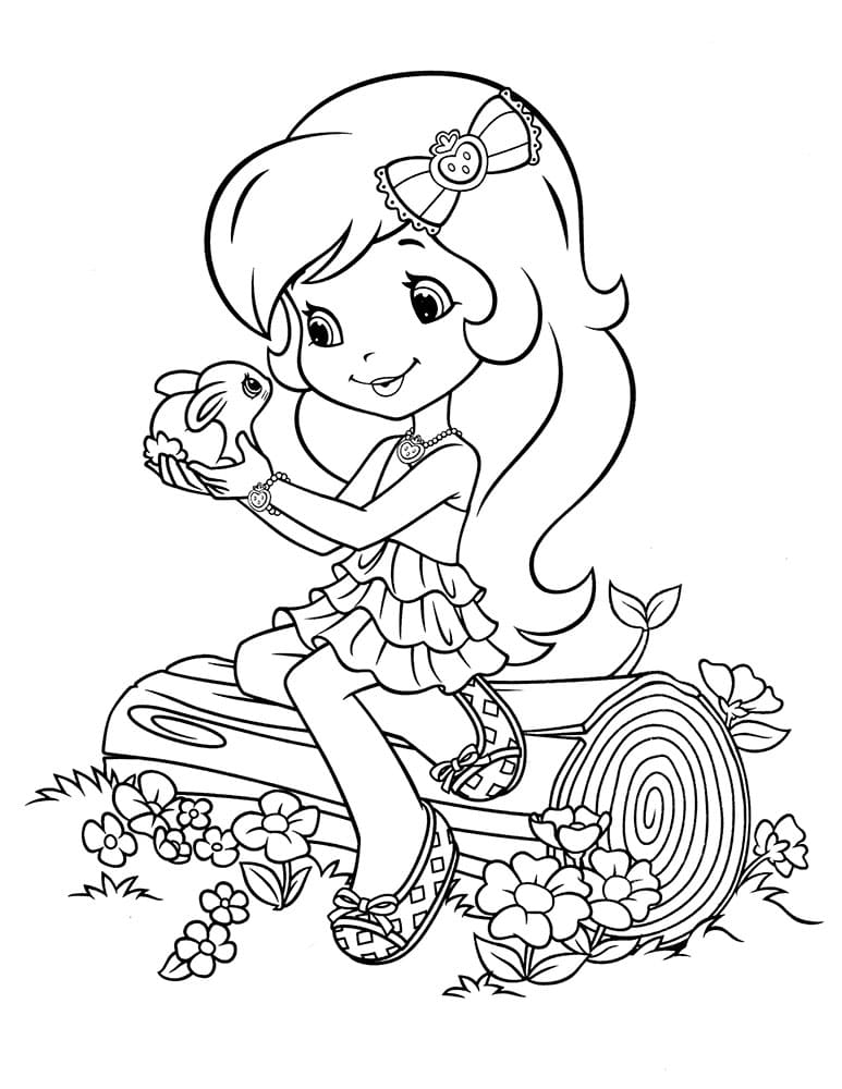 Coloring pages Strawberry Shortcake. Free printable