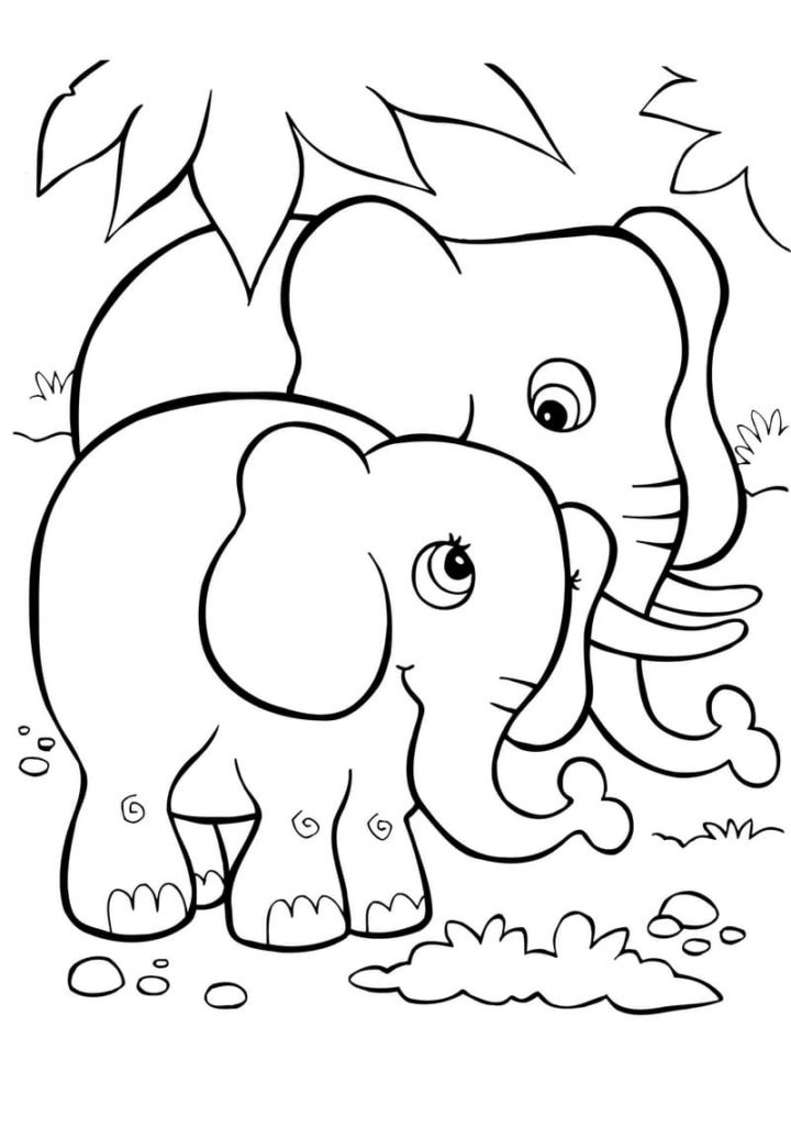 Dibujos para colorear para niños de 4 años