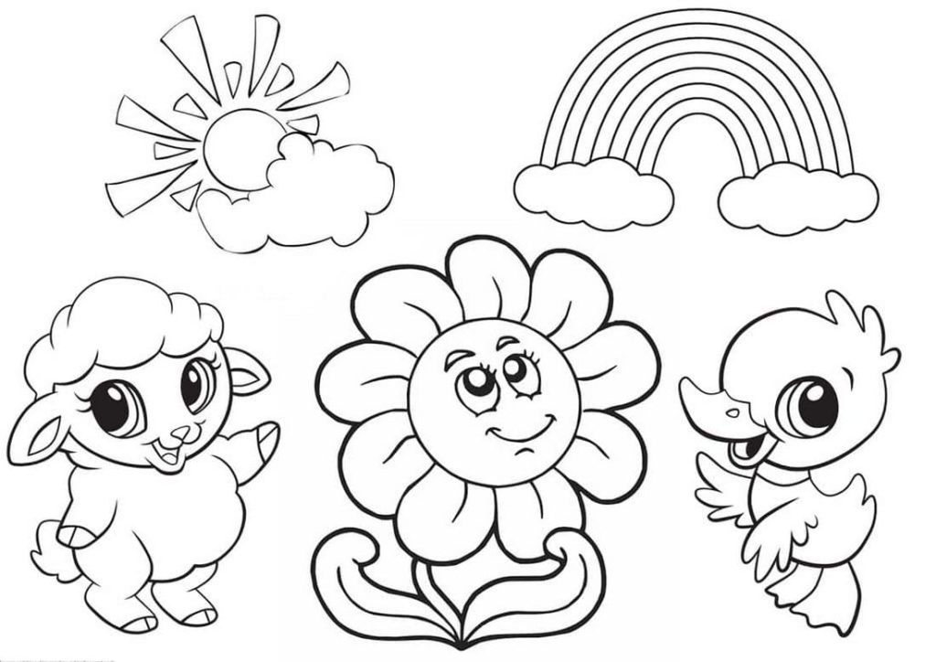 Desenhos para Colorir para crianças de 5 anos