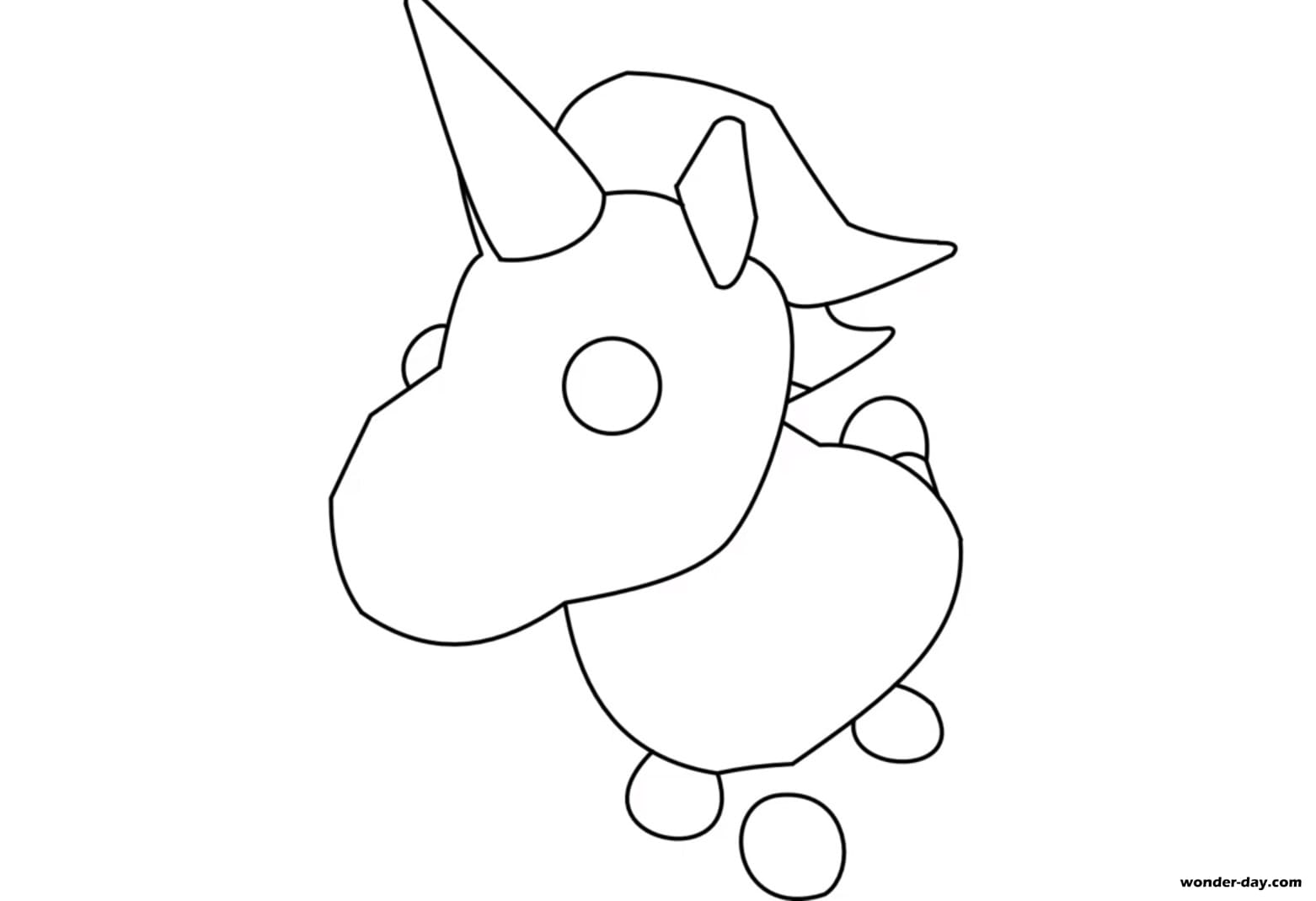 Coloring Pages Adopt Me Print For Free Wonder Day Com - roblox adopt me unicorn and dragon