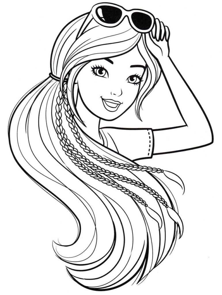 Coloriages Barbie. Coloriages gratuits pour filles (120 Images)