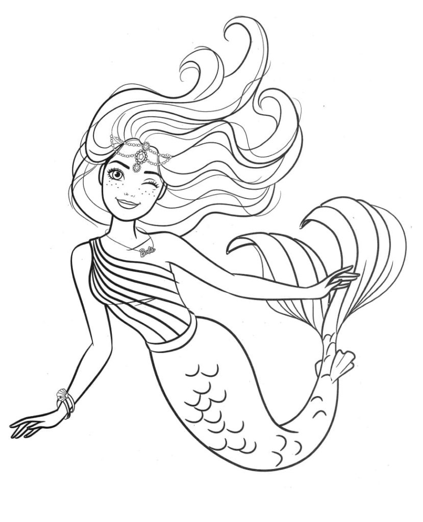 Barbie coloring pages. Print for girls