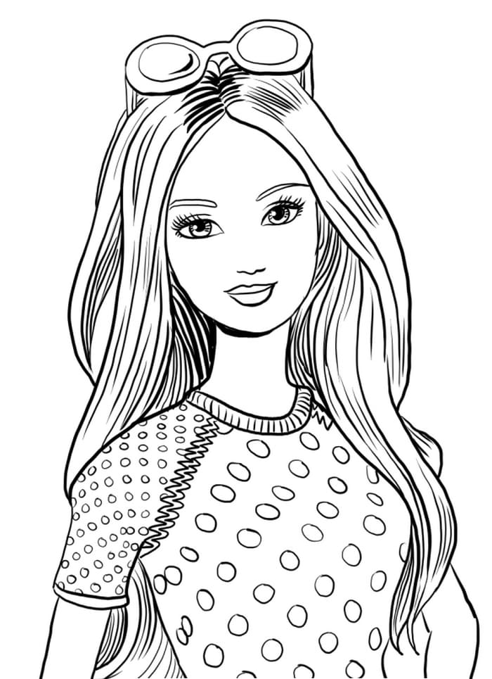 Barbie coloring pages. Print for girls