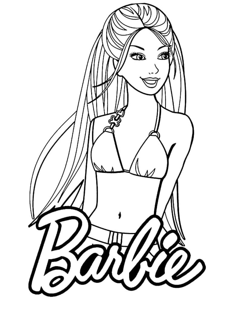 Barbie coloring pages. Print for girls   WONDER DAY — Coloring ...