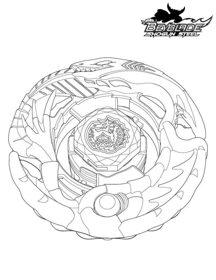 Desenhos de Beyblade para colorir e imprimir