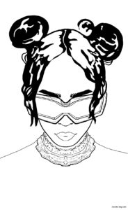 Coloring Pages Billie Eilish. Download or print for free