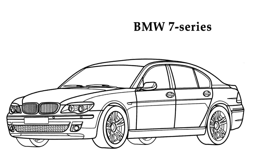 Ausmalbilder BMW. Drucken für Kinder kostenlos
