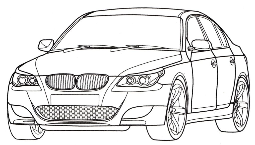 Disegni di BMW da colorare. Stampa per bambini gratuitamente