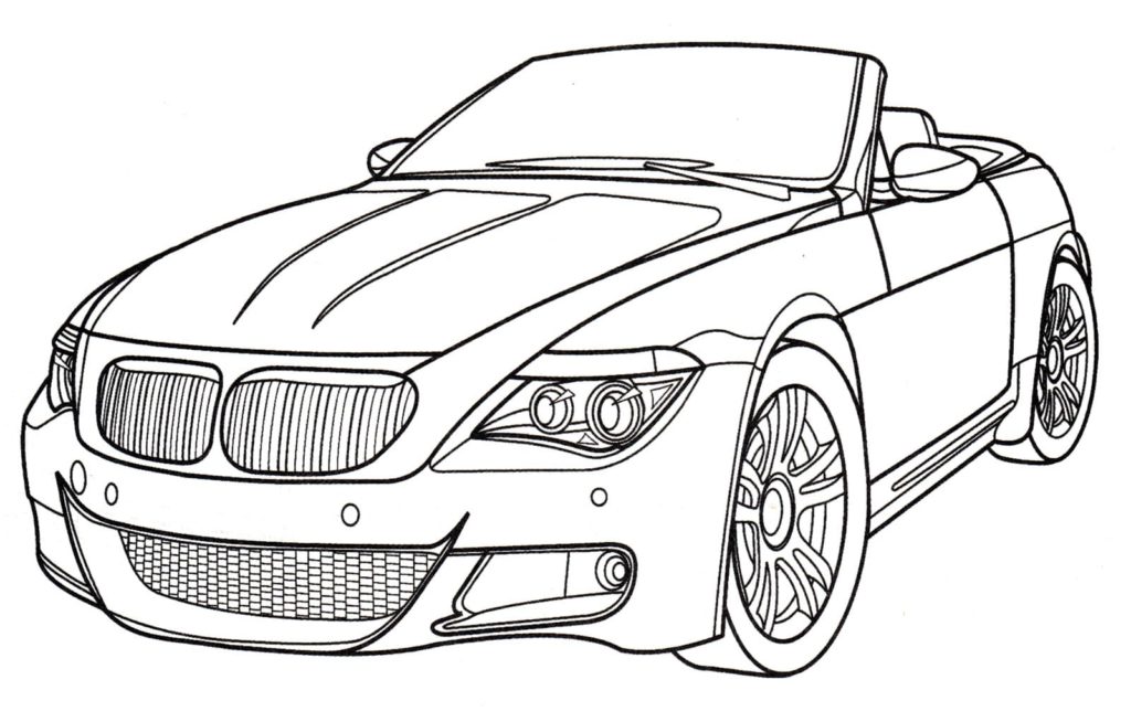 Dibujos de BMW para colorear. Imprime gratis para niños