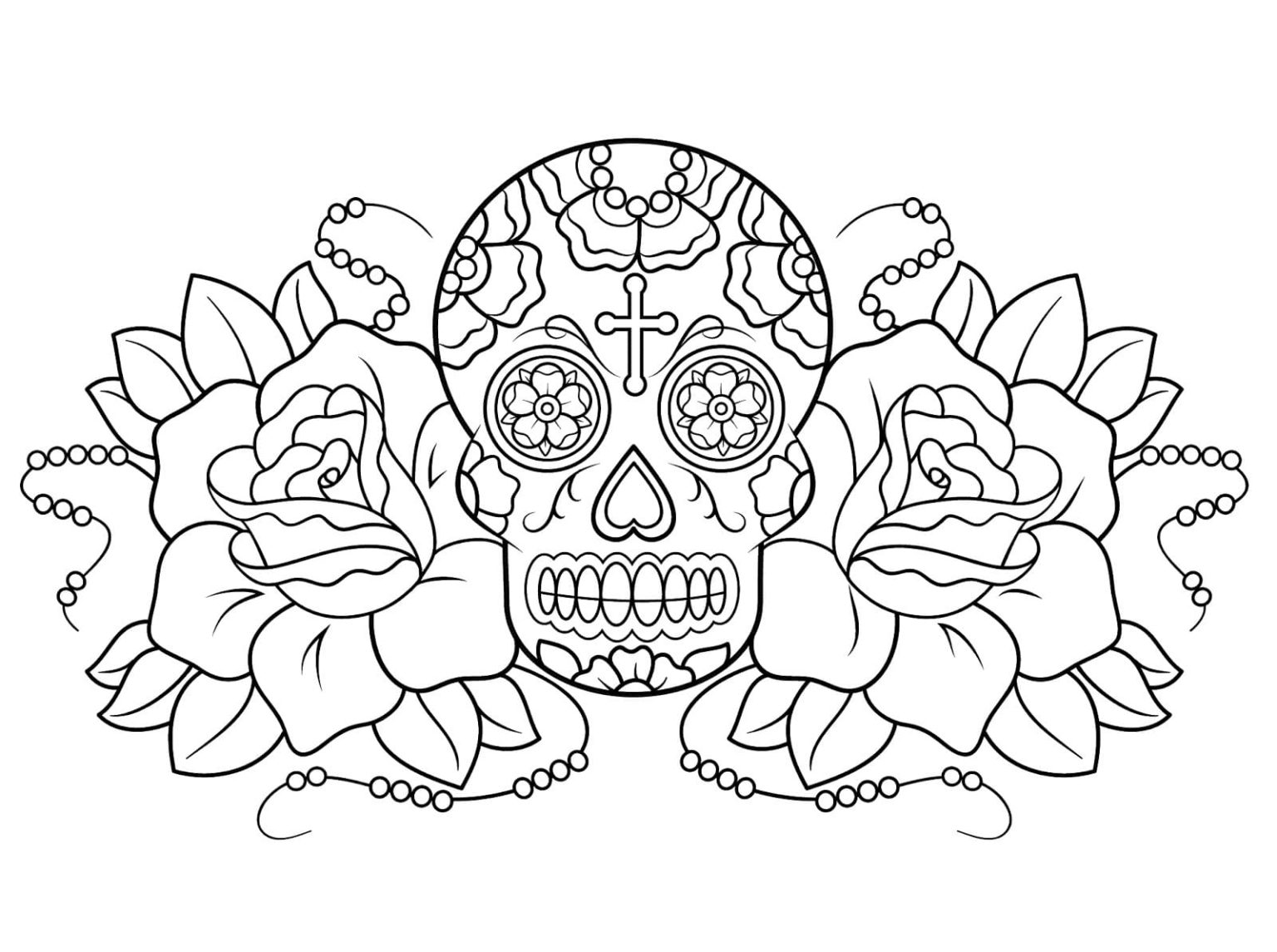 Dia De Los Muertos Coloring Pages. 100 Free Images