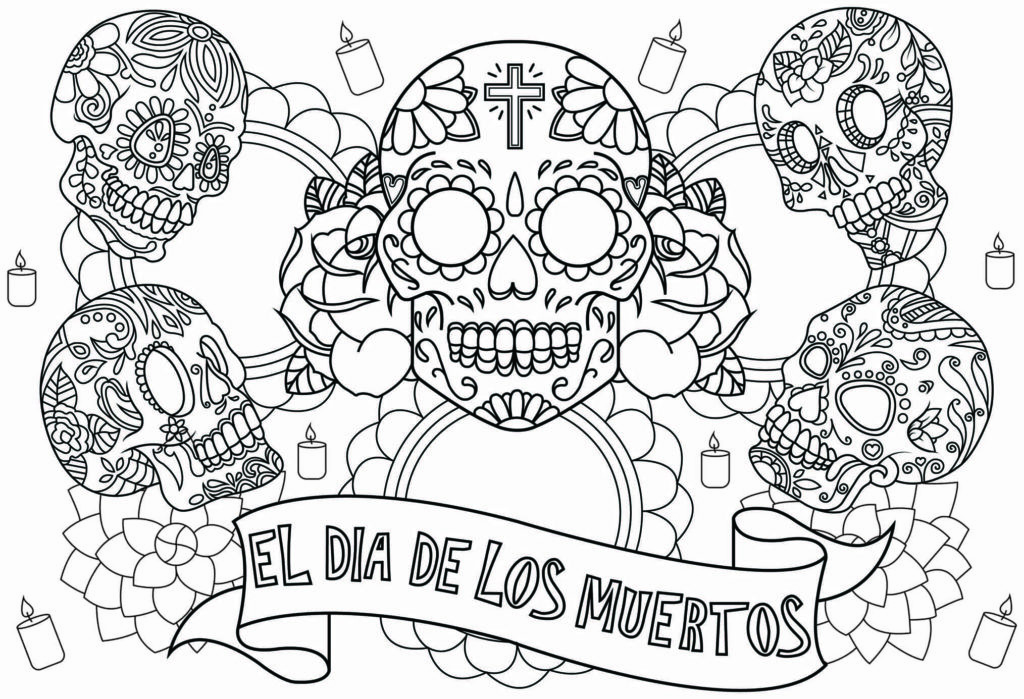 Dia De Los Muertos Coloring Pages. 100 Free Images