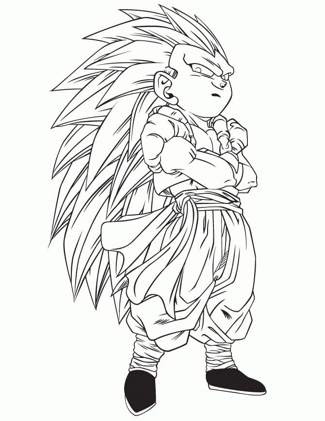 Gotenks, Vegeta, Songoku, Piccolo and Songohan Coloring Pages - Free  Printable Coloring Pages