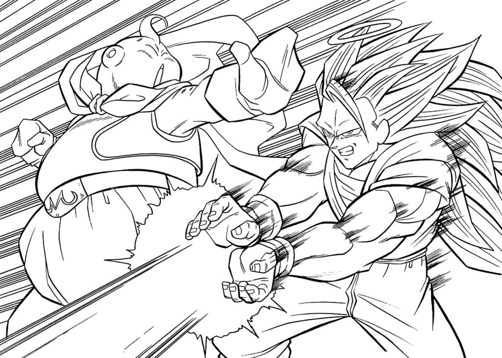 Dibujos de Dragon Ball Z para Colorear en wonder-day.com