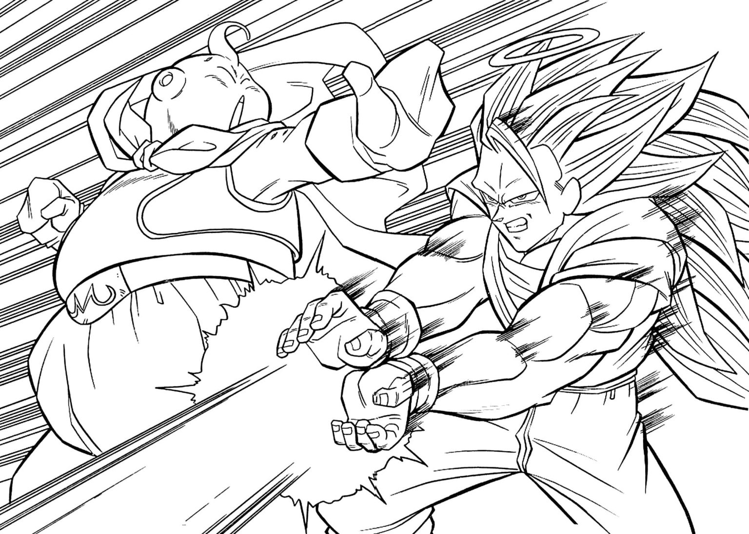 Dragon Ball Z Coloring Pages. Free printable Coloring pages