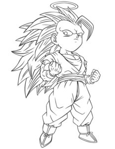 dragon ball z coloring pages free printable coloring pages