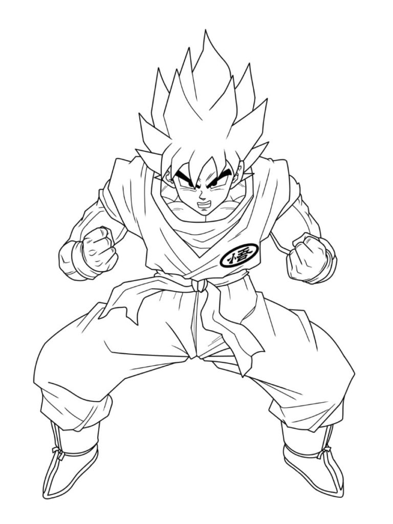 Ausmalbilder Dragon Ball Z 80  Goku desenho, Páginas para colorir, Desenhos  swag