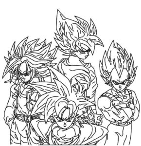 Dragon Ball Z Coloring Pages. Free printable Coloring pages