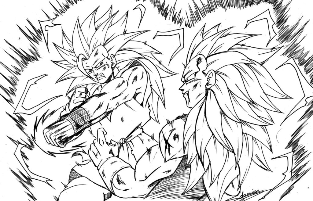 Espaço Educar desenhos para colorir : 40 desenhos de Dragon Ball Z