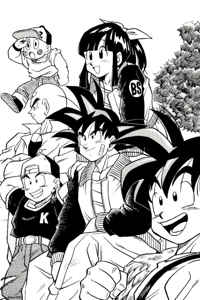 Coloriage Dragon Ball Z gratuit a imprimer