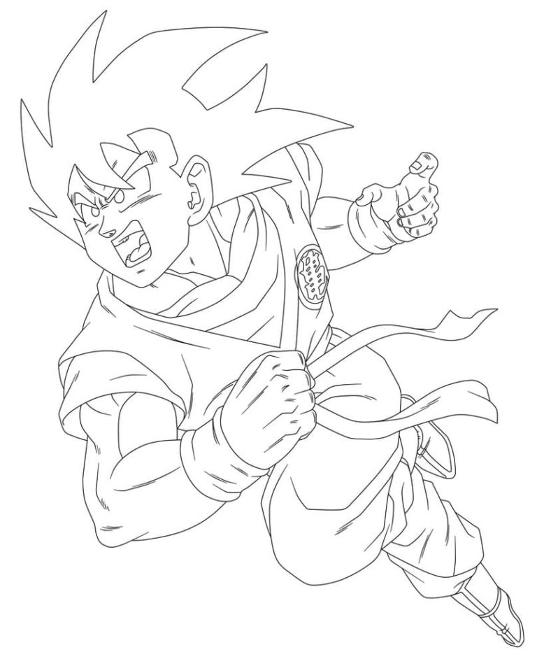 Dragon Ball Z Coloring Pages. Free printable Coloring pages