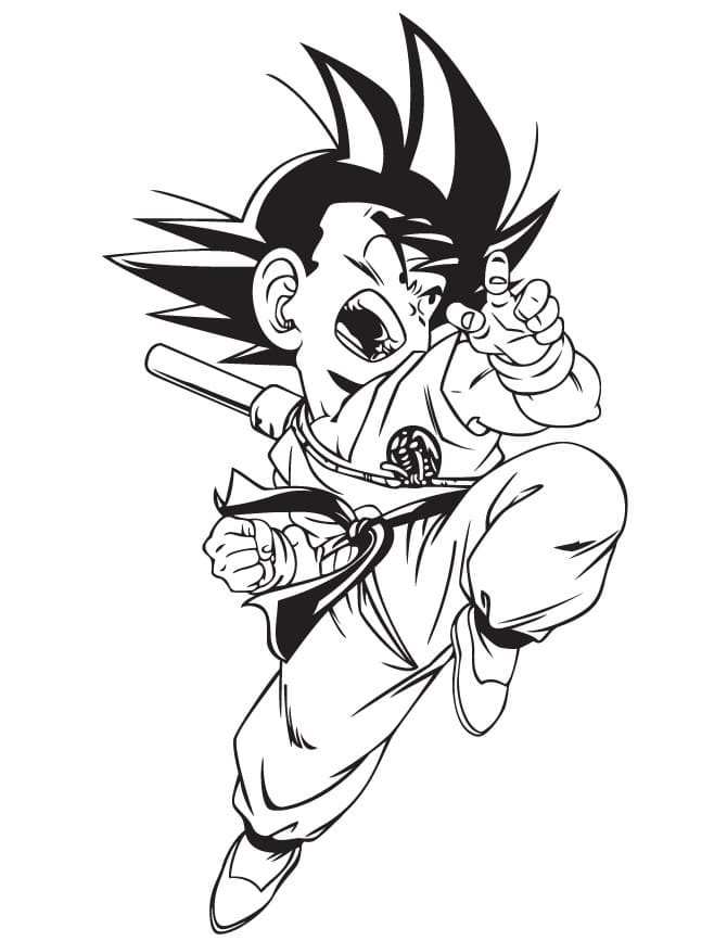 Desenhos de Goku para Colorir