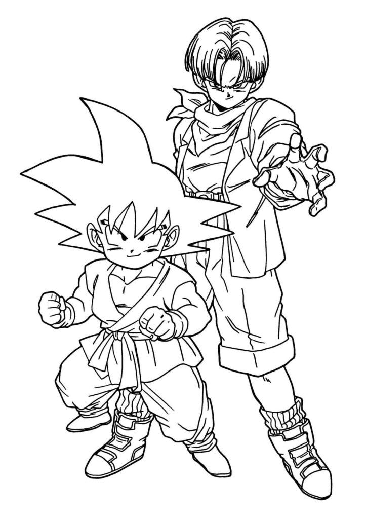 Dibujos de Dragon Ball Z para Colorear en 