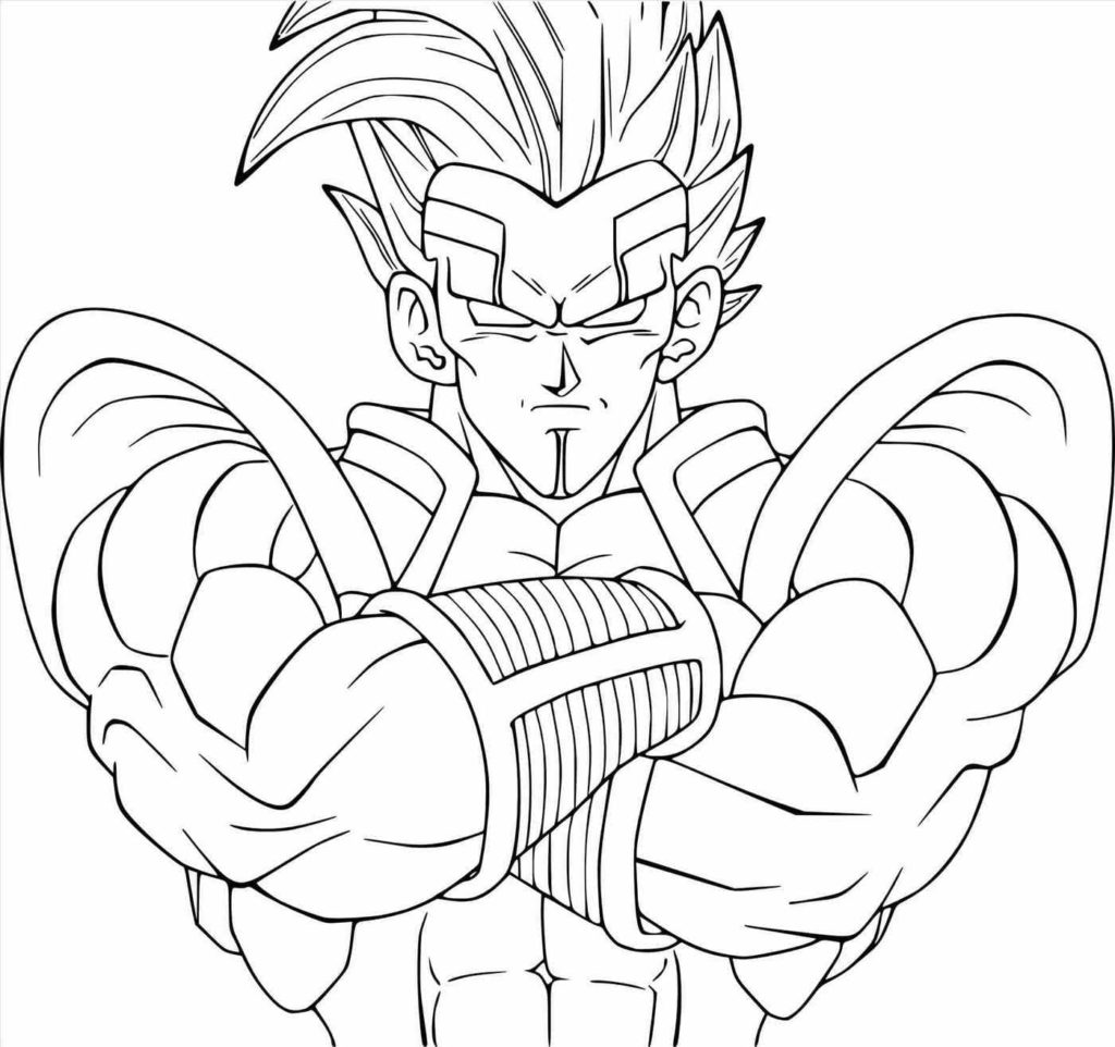 Coloriage Dragon Ball Z gratuit a imprimer