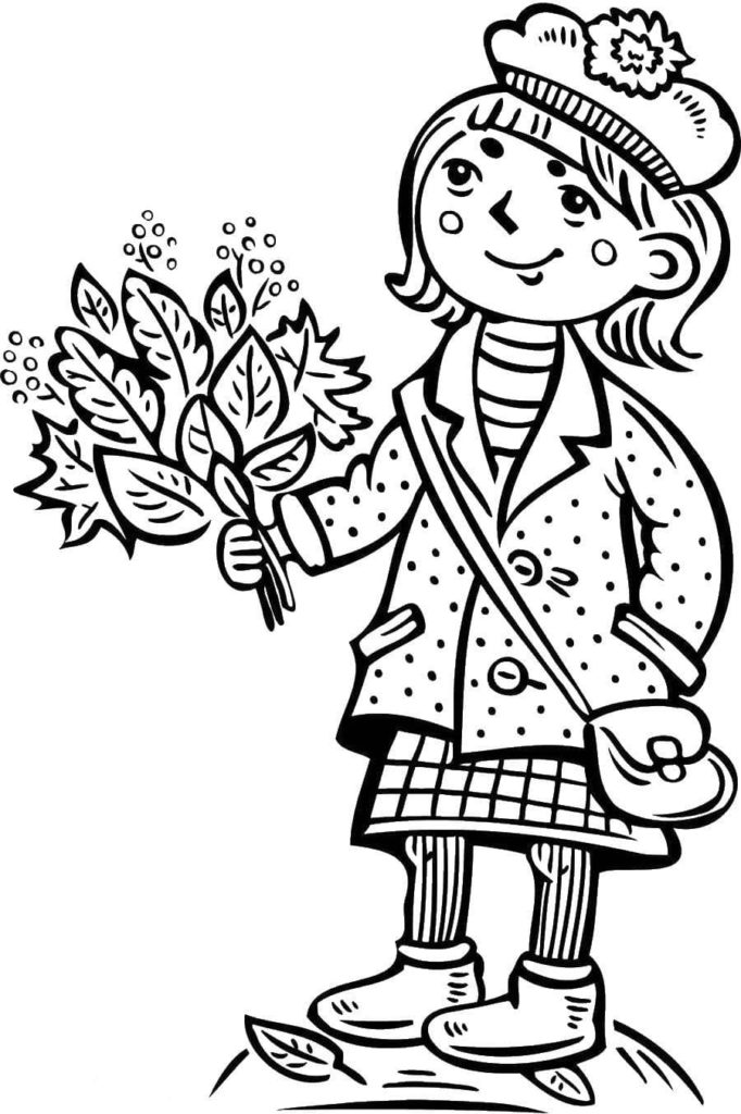 autumn themed coloring pages