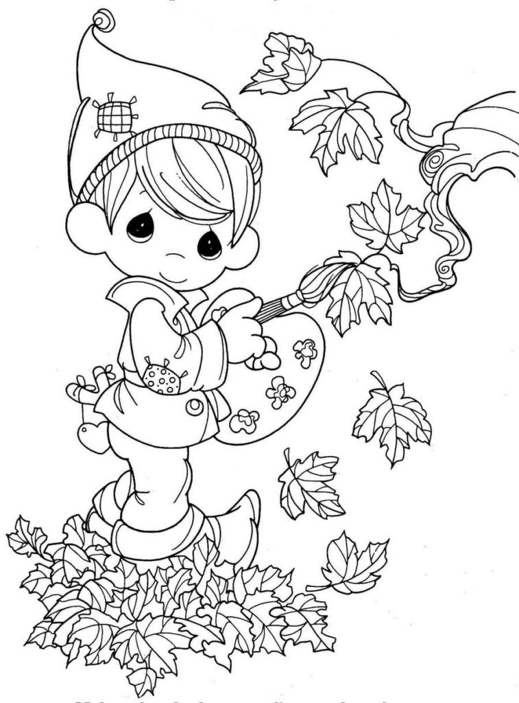 Desenhos de Outono para colorir para crianças