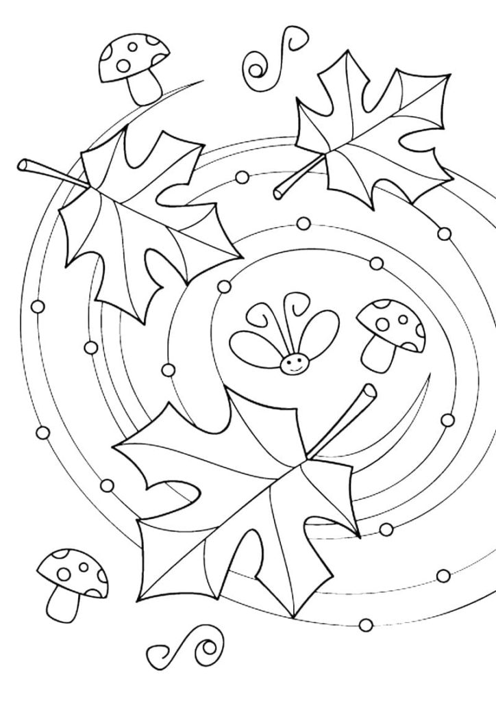 Fall Coloring pages. 120 Free Coloring Pages for Kids