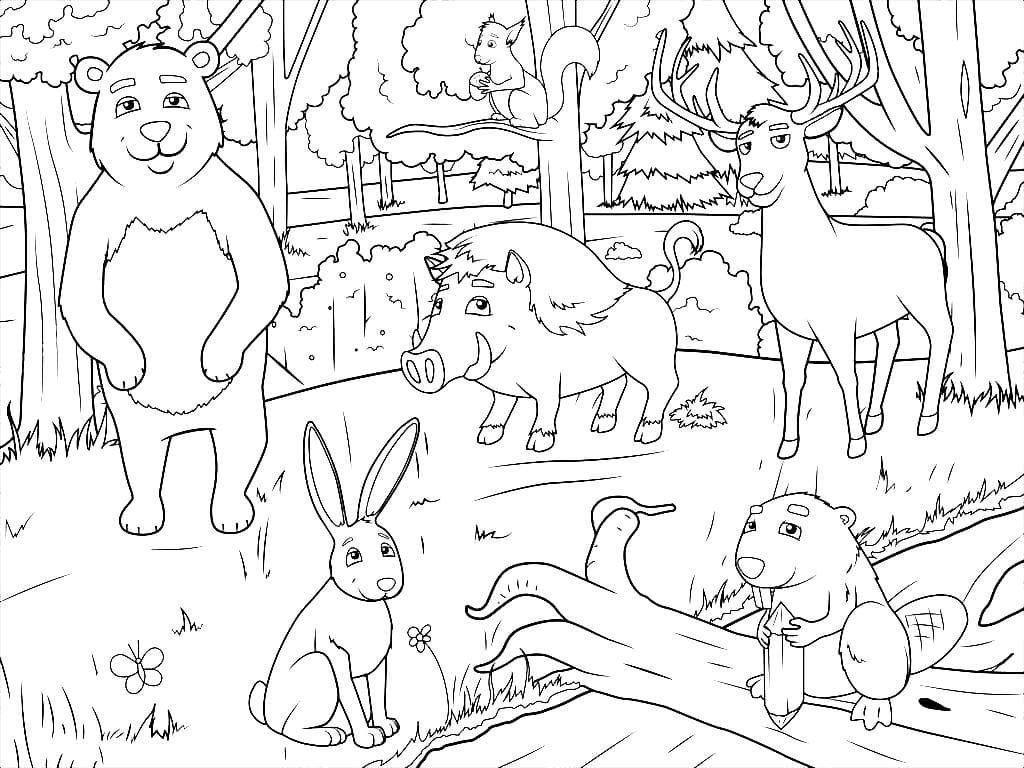 Dibujos para colorear Otoño. 120 Dibujos para colorear para niños