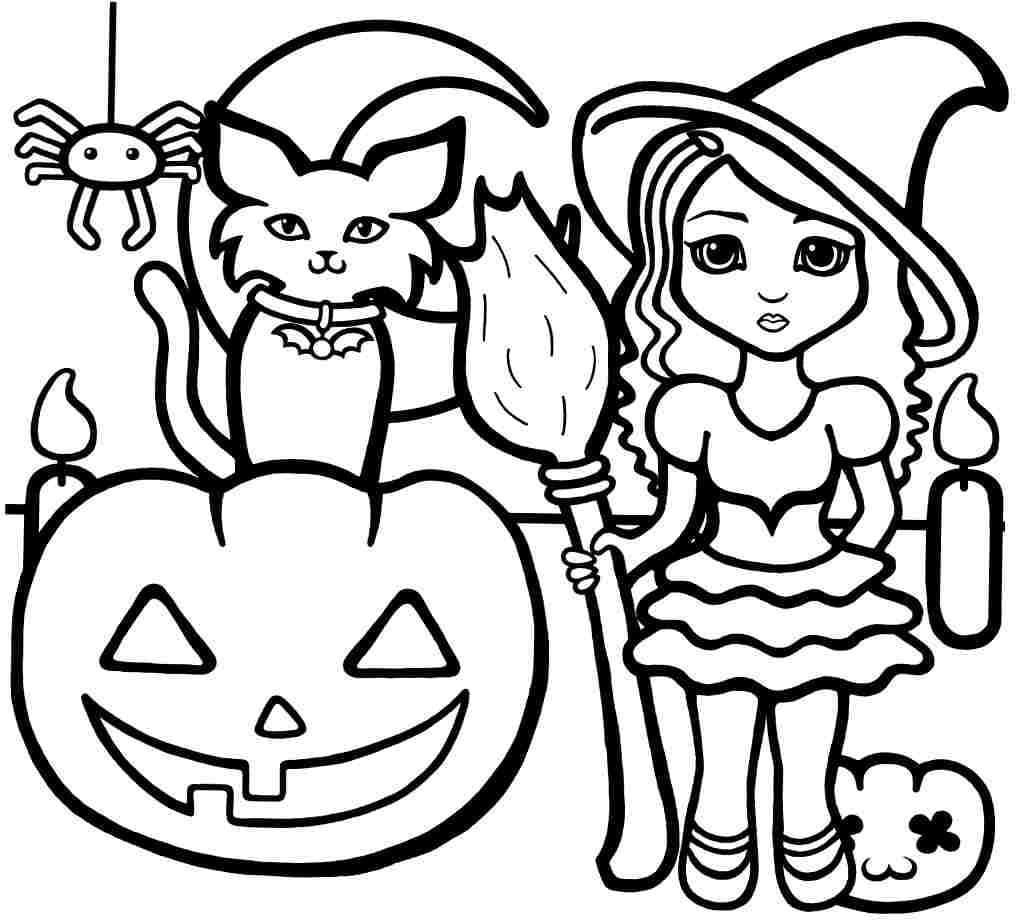 Desenho Para Colorir cemitério de halloween - Imagens Grátis Para Imprimir  - img 31629