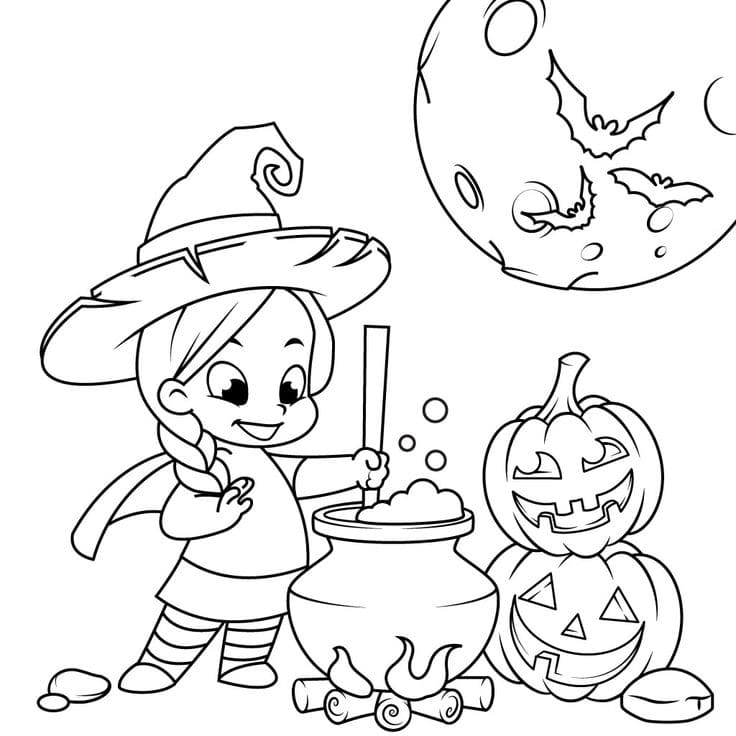 Halloween Coloring Pages. 