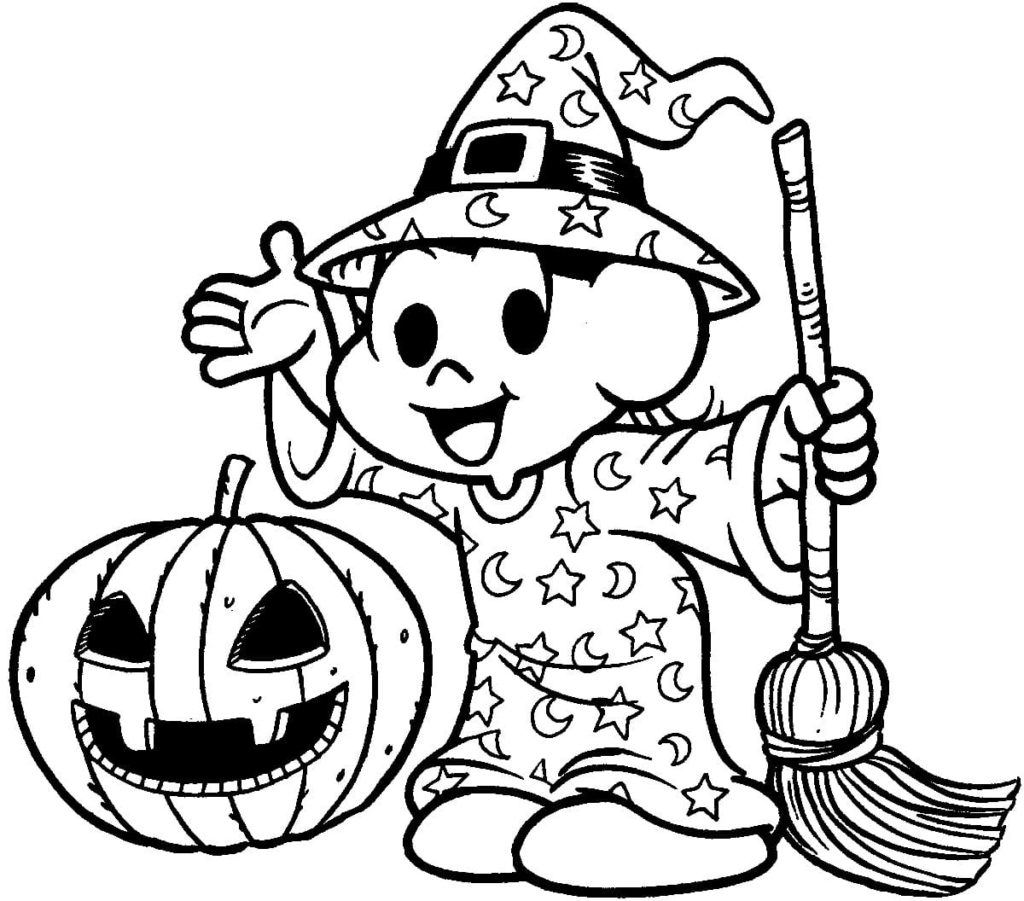 Desenhos de Halloween para colorir para imprimir para crianças - GBcoloring