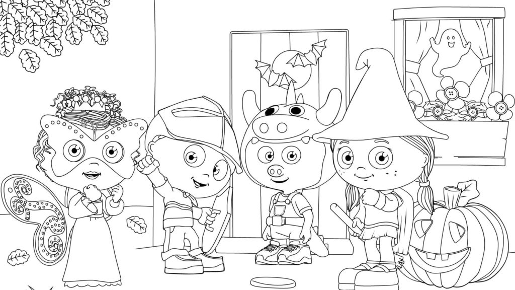 Desenhos para colorir de halloween para crianças