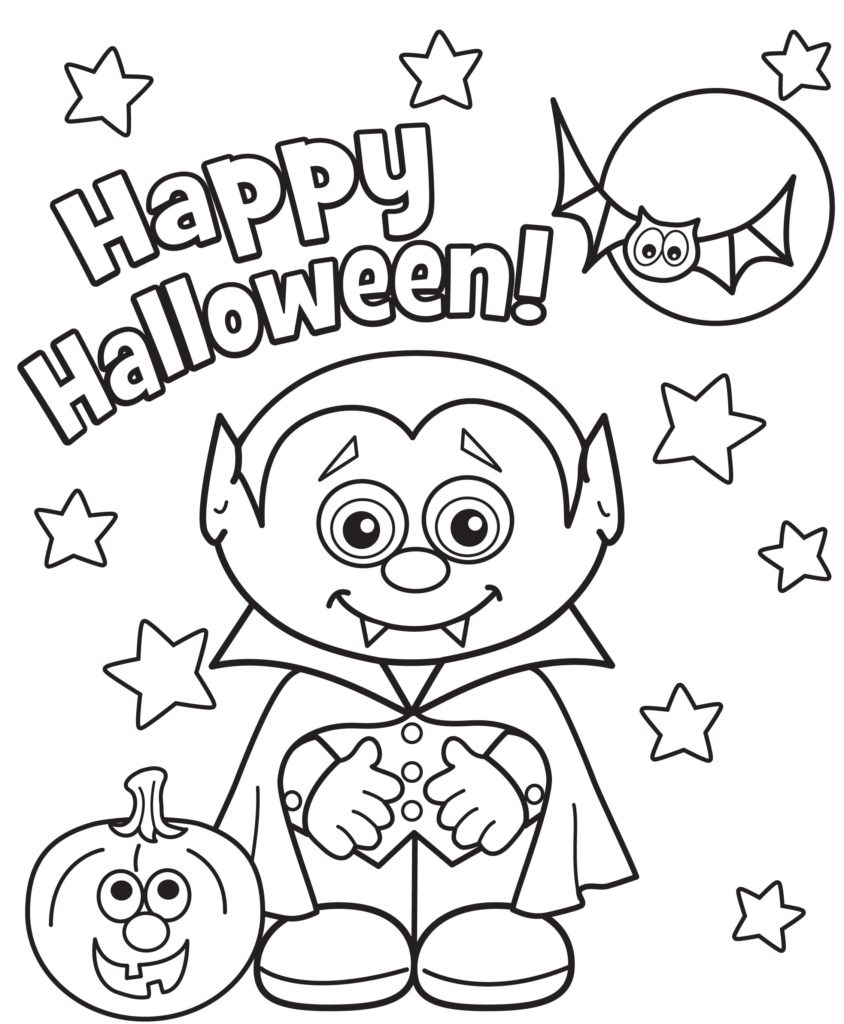 Desenhos para colorir de fantasmas e morcegos de halloween a4 para crianças  e adultos