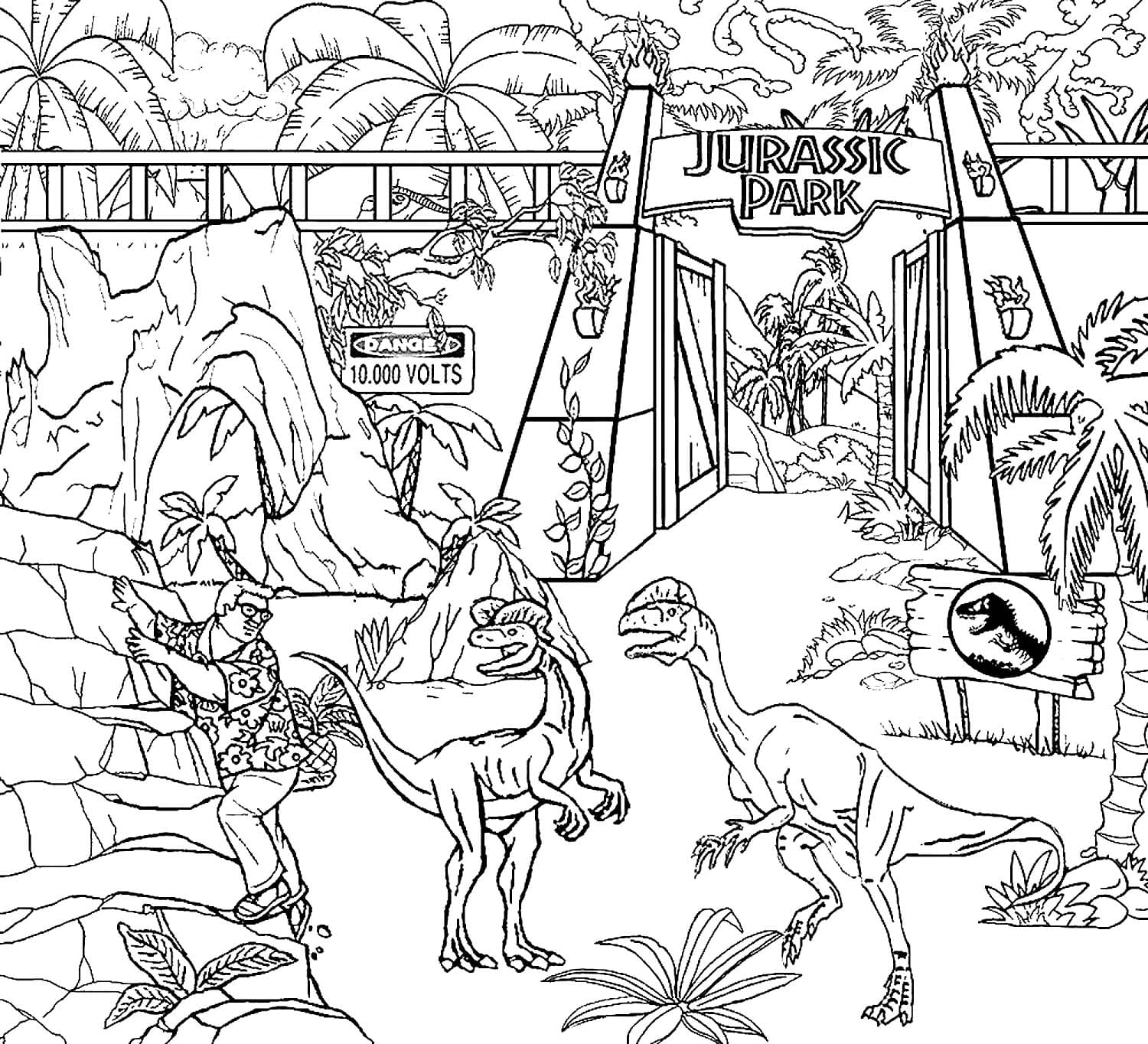 jurassic world coloring pages 80 best coloring pages for kids